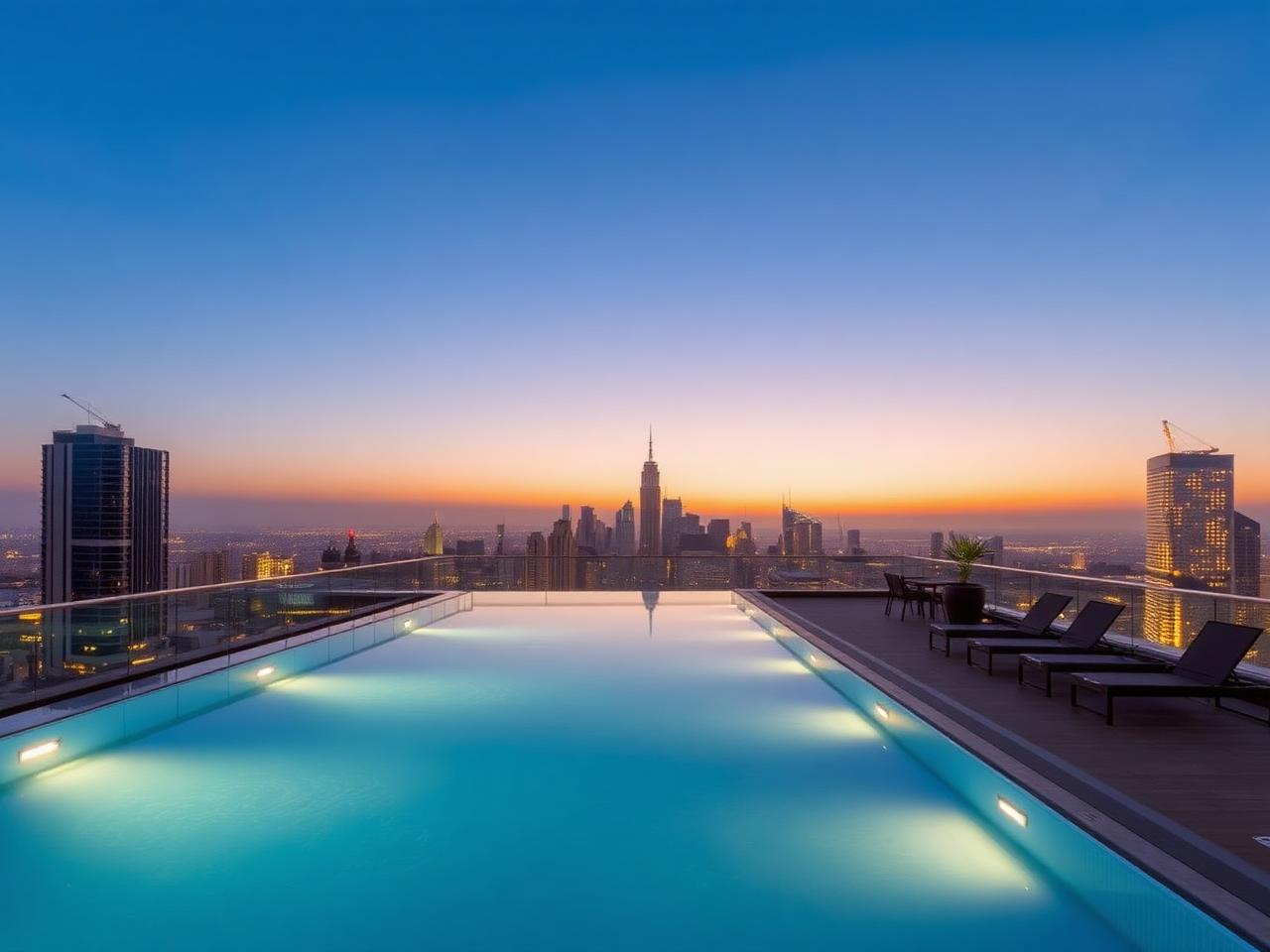 Rooftop pool